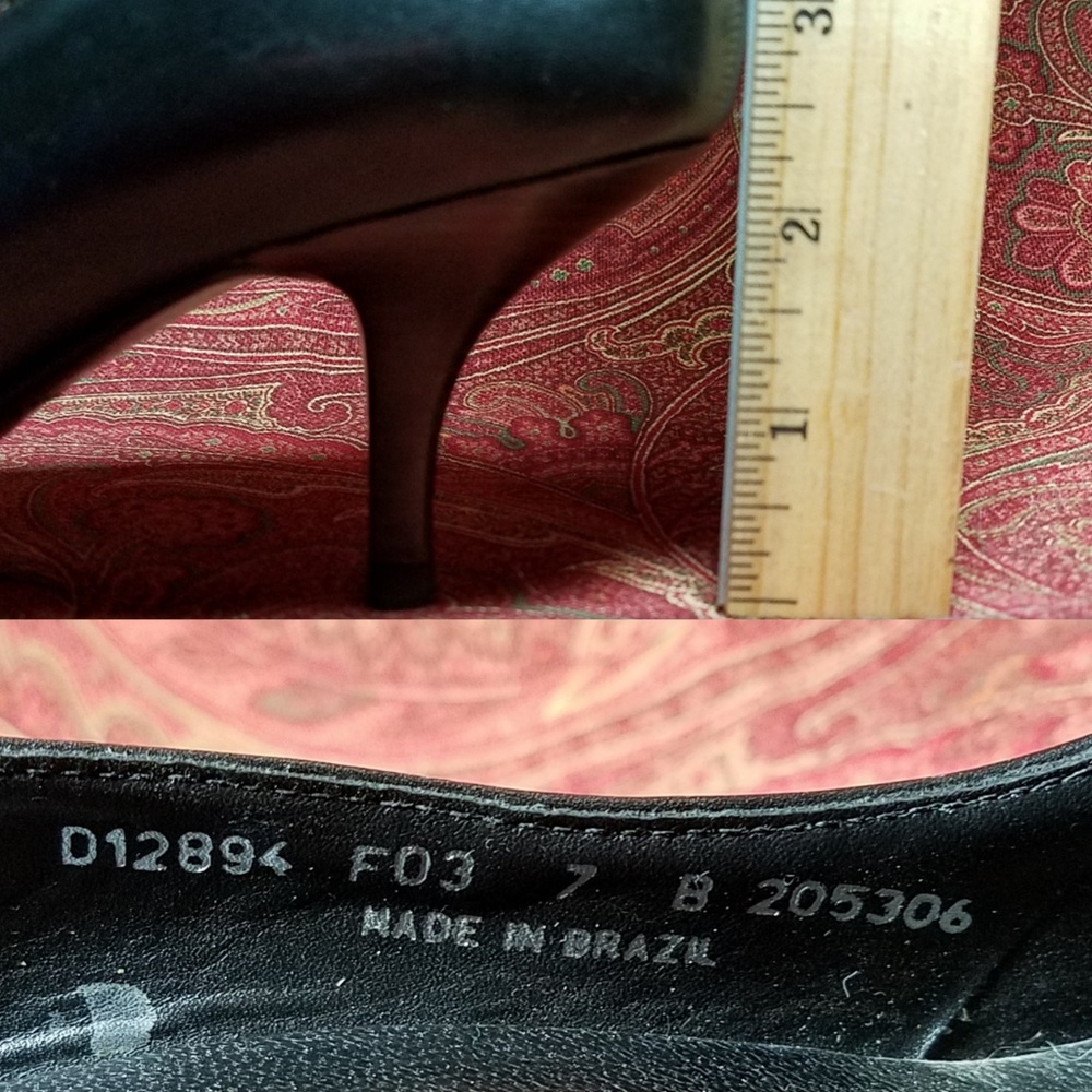 COLE HAAN black kitten heels 7B ⤵️ - Picture 8 of 9